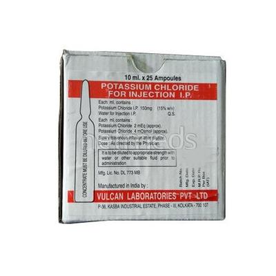 Potassium Chloride Injection 10ml - Supplements-Ele