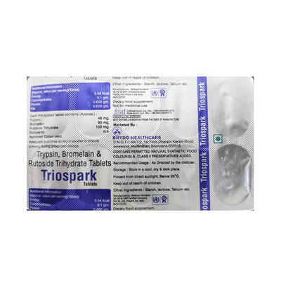 TRIOSPARK Tablet 10's - Pain relief-Ant