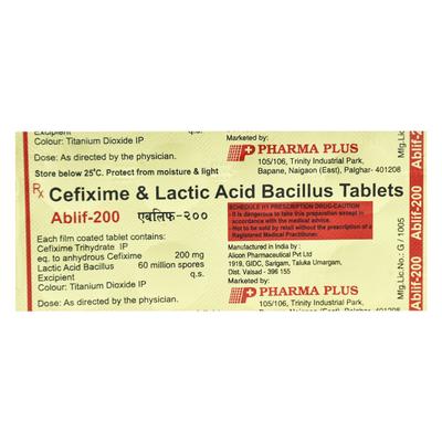 ABLIF 200 Tablet 10's - Bacterial Infections-Cep