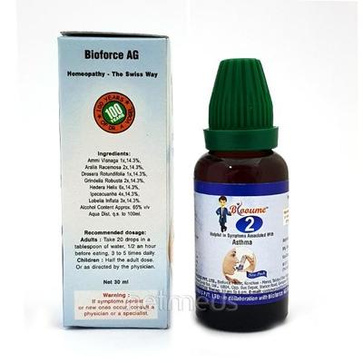 Bioforce Blooume 2 Asthmasan Drops 30 ml - Homeopathic Drops