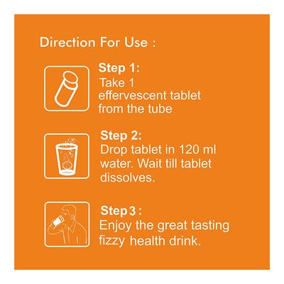 Bhumija Lifesciences Lifefiz Giloy Effervescent Tablet - Orange Flavour 20's - Giloy