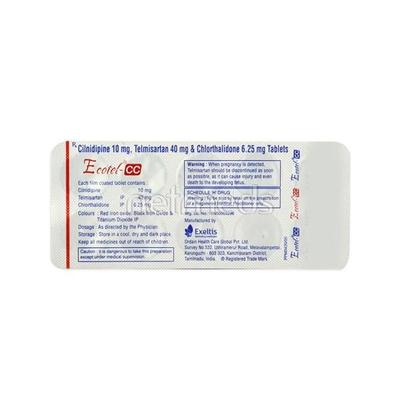 Ecotel CC Tablet 10'S - Hypertension-Ana