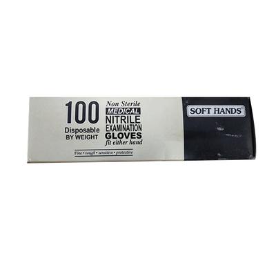 Soft Hands Non Sterile Medical Nitrile Examination Gloves (S) 100's - Surgical Consumable