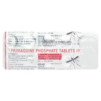 PRIMAQUINE 7.5mg Tablet 10's - Malarial