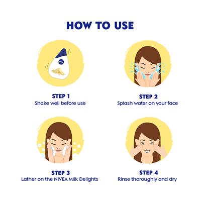 Nivea Milk Delights Face Wash for Oily Skin - Besan 50 ml - Face Wash & Cleansers