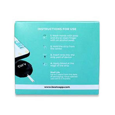 BeatO Curv Blood Glucose Test Strips 100's - Blood Glucose Monitors/Test Strips