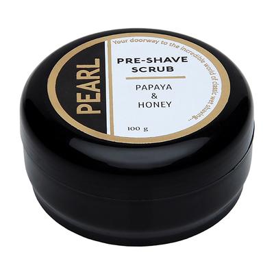 Pearl Pre-Shave Scrub - Papaya & Honey 100 gm - Shaving Creams