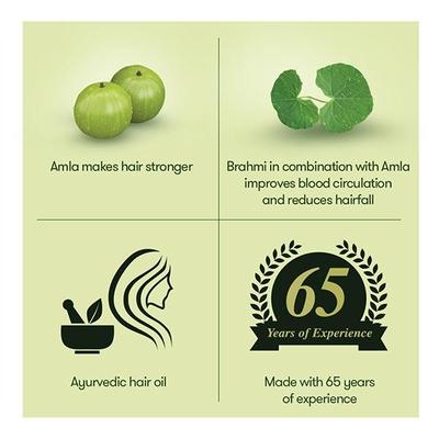 Bajaj Brahmi Amla Ayurvedic Hair Oil 400 ml - Hair Oils