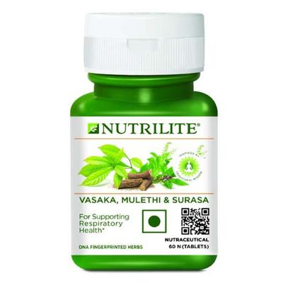 Nutrilite Vasaka, Mulethi & Surasa Tablet 60's - Herbal Dietary Supplement