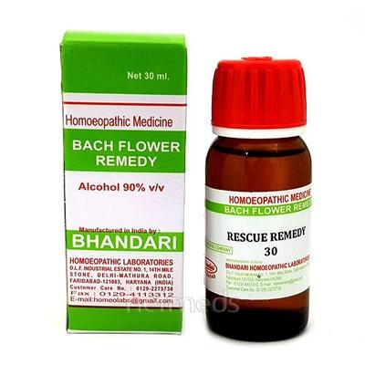 Bhandari Bach Flower Rescue Remedy 30 Liquid 30 ml - Bach Flower