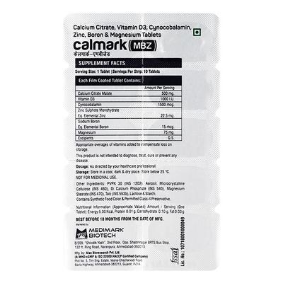 CALMARK MBZ Tablet 10's - Supplements-Vam