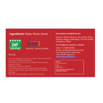 Natures Velvet Watermelon Seeds 250 gm - Diabetes Care (Ayush)