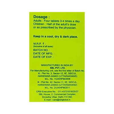 SBL Bio-Combination 20 Tablet 450 gm - Bio-Combination