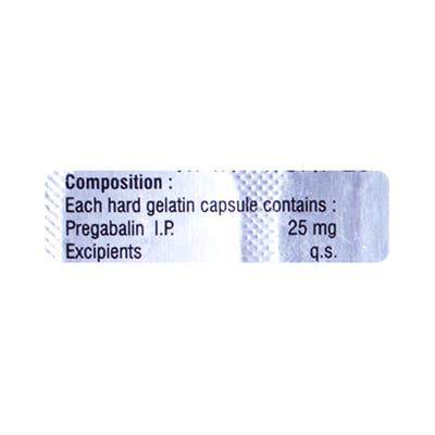PREGALODOS 25mg Tablet 10's - Neuropathic Pain-Dru