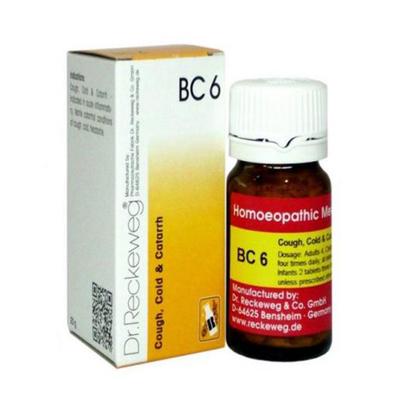 Dr. Reckeweg BC 6 COUGH COLD & CATARRH Tablet 20 g - Bio-Combination
