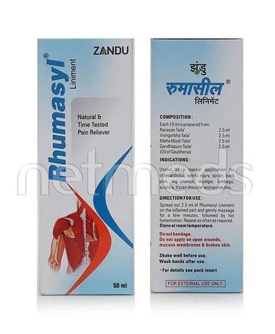 ZANDU RHUMASYL LINIMENT 50ml - Pain Relief (Ayush)