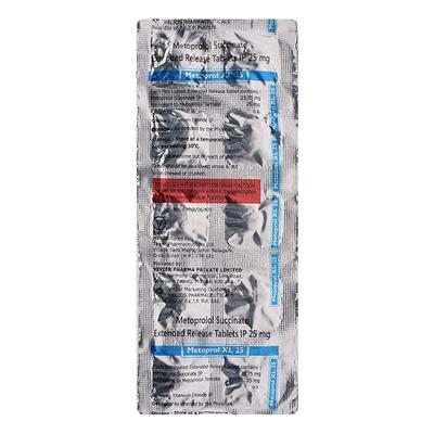 METOPROL XL 25 Tablet 10's - Hypertension-Bet