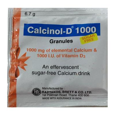 CALCINOL D 1000 SUGAR FREE Granules 6.7gm - Supplements-Cal