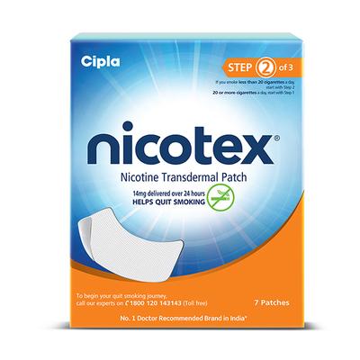 Nicotex Nicotine Transdermal 14 mg Patch 7's - Nicotine Patch