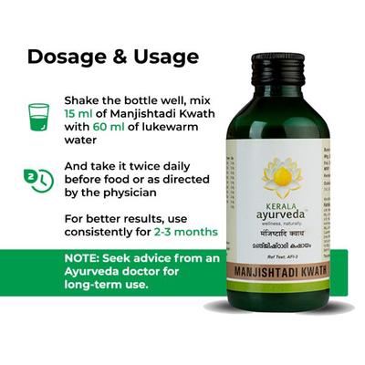 Kerala Ayurveda Manjishtadi Kwath Tonic 200 ml - Speciality Medicines