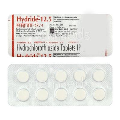 Hydride 12.5mg Tablet 10'S - Hypertension-Diu