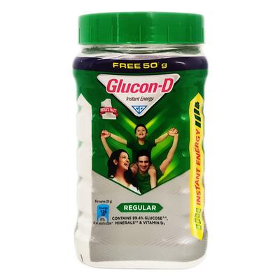 Glucon-D Instant Energy Powder - Regular (Jar) 450 g - Energy Drinks
