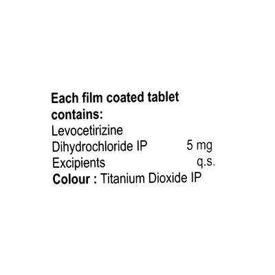 Levozet 5mg Tablet 10'S - Allergies-Ant