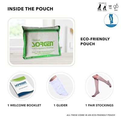 Sorgen Classique Medical Compression Stockings Class 2 Knee Length - Large 1's - Knee/Ankle/Leg/Foot Supports