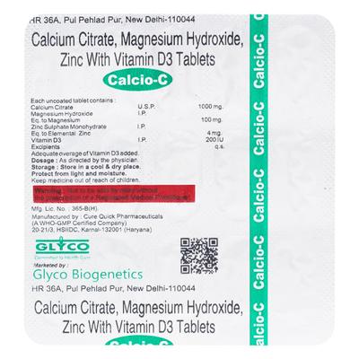 CALCIO C Tablet 15's - Supplements-Cal