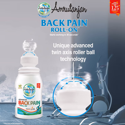 Amrutanjan Advanced Back Pain + Roll-On 50 ml - Roll-On/Patch