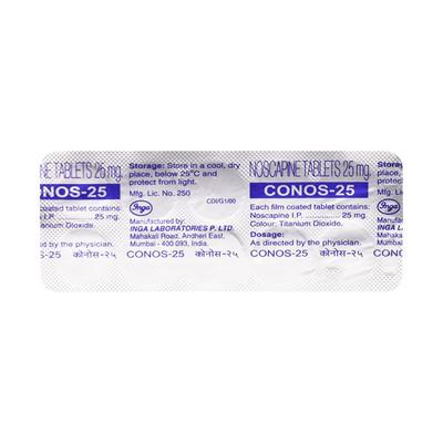 CONOS 25 Tablet 10's - Cough And Cold-Cou