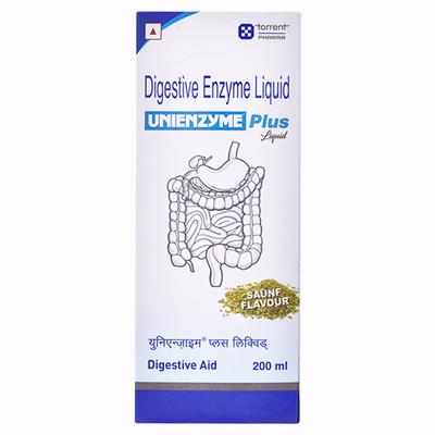 UNIENZYME PLUS SAUNF FLAVOUR Liquid 200ml - Digestive Health