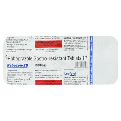 Rebozen 20mg Tablet 10'S - Ulcer/Reflux/Flatulence-Aaa