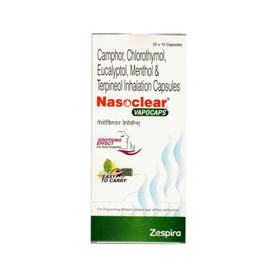 NASOCLEAR Vapocap 10's - Nasal Congestion-Nas