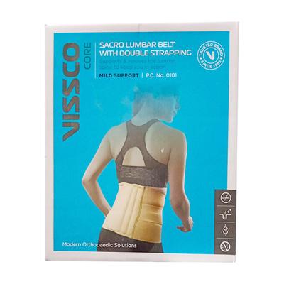 Vissco Core Sacro Lumbar Belt with Double Strapping Mild Support (0101) (XXL) - Abdomen/Neck/Arm/Elbow Supports
