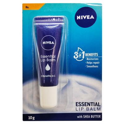 Nivea Essential Lip Balm With Shea Butter 10 gm - Lip Balms