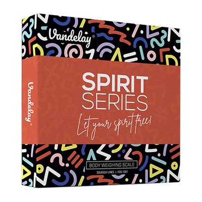 Vandelay Spirit Series Body Weighing Scale - Squiggly Lines - Health Monitoring Devices