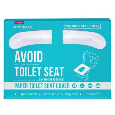 Peebuddy Paper Toilet Seat Cover 250's - Toilet Seat Sanitizer