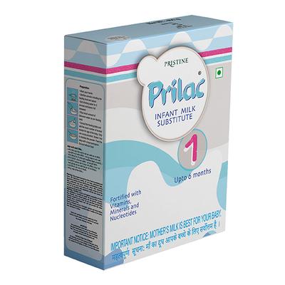 Pristine Prilac Stage 1 (Upto 6 months) Powder - 400 gm (Refill pack) - Baby And Infant Supplements