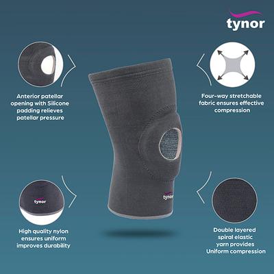 Tynor Knee Cap Open Patella (XL) (D 07) - Knee/Ankle/Leg/Foot Supports