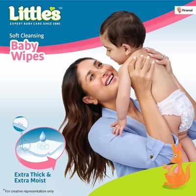 Littles Soft Cleansing Baby Wipes 80's - Diapers & Wipes