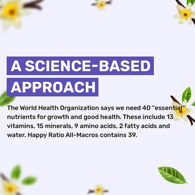 Happy Ratio All In One Nutrition Health Drink Sachet - Vanilla (Pack of 10 x 50 gm) 1's - Nutritional Supplement
