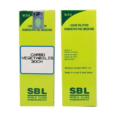 SBL Carbo Vegetabilis 30 Liquid 30 ml - Dilutions