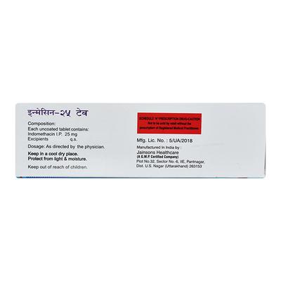 INMECIN 25mg Tablet 10's - Pain relief-Nsa