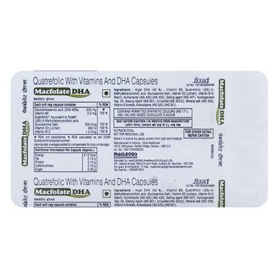 MACFOLATE DHA Capsule 10's - Supplements-Sup