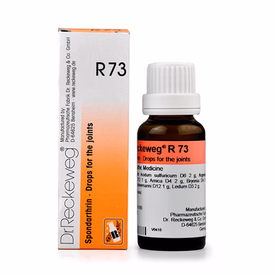Dr. Reckeweg R73 Spondarthrin Drops for Joints 22 ml - Homeopathic Drops