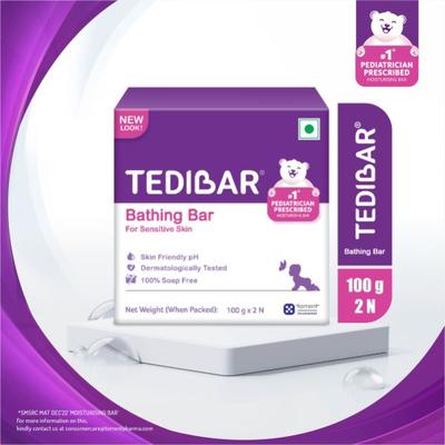 TEDIBAR BATHING Bar 2X100gm - Baby Soap