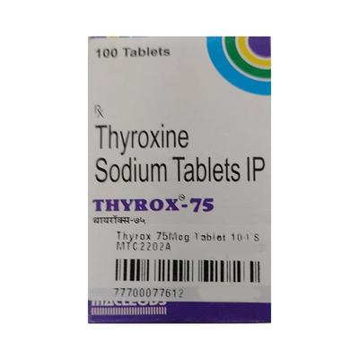 Thyrox 75Mcg Tablet 100'S - Hypothyroidism