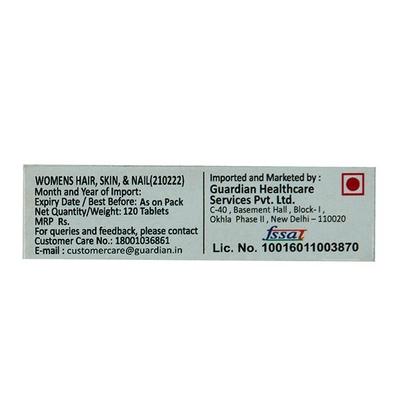 GNC Women's Hair Skin & Nails Formula Tablet 120's - Hair & Skin