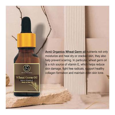 Avnii Organics Wheat Germ Oil 30 ml - Lotions & Creams